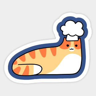 Chef Tabby Cat Sticker